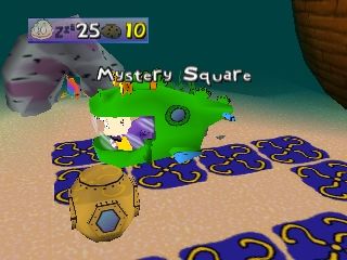 Rugrats: Scavenger Hunt (Nintendo 64) screenshot: I landed on Dil, the mystery square.