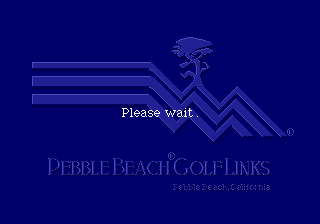 Pebble Beach Golf Links (Genesis) screenshot: Loading screen
