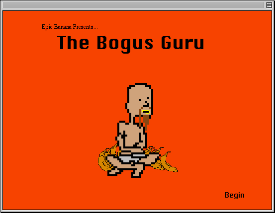 The Bogus Guru (Macintosh) screenshot: Title Screen