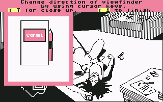 Vera Cruz (Commodore 64) screenshot: Finding the Notebook...