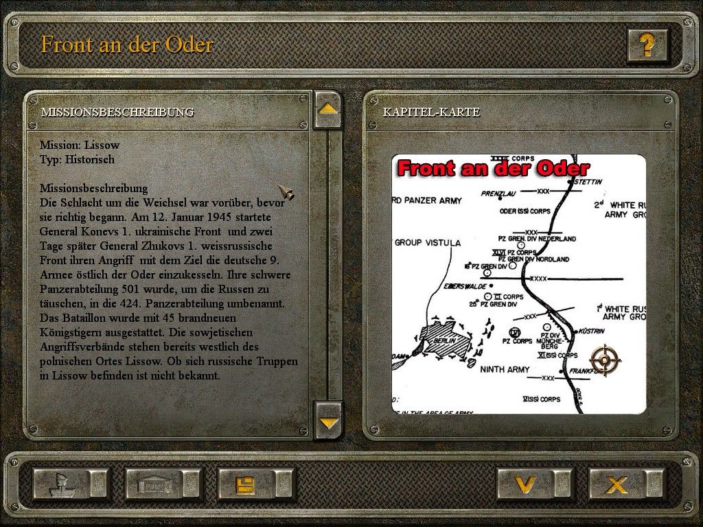 Battle of Berlin 2 (Windows) screenshot: Chapter map