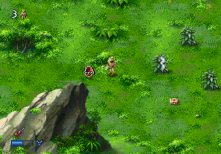 The Lost World: Jurassic Park (Genesis) screenshot: A Jurassic Park icon