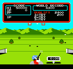 Track & Field (NES) screenshot: Skeet shooting