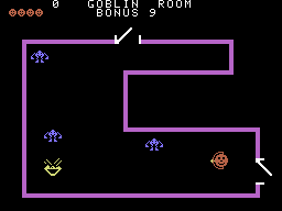 Venture (ColecoVision) screenshot: Try to collect treasures!