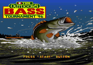 TNN Outdoors Bass Tournament '96 (Genesis) screenshot: Title screen