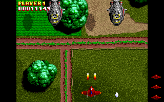 Wingstar (DOS) screenshot: Enemy ships