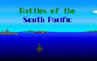 World War II: Battles of the South Pacific (DOS) screenshot: Intro - the title