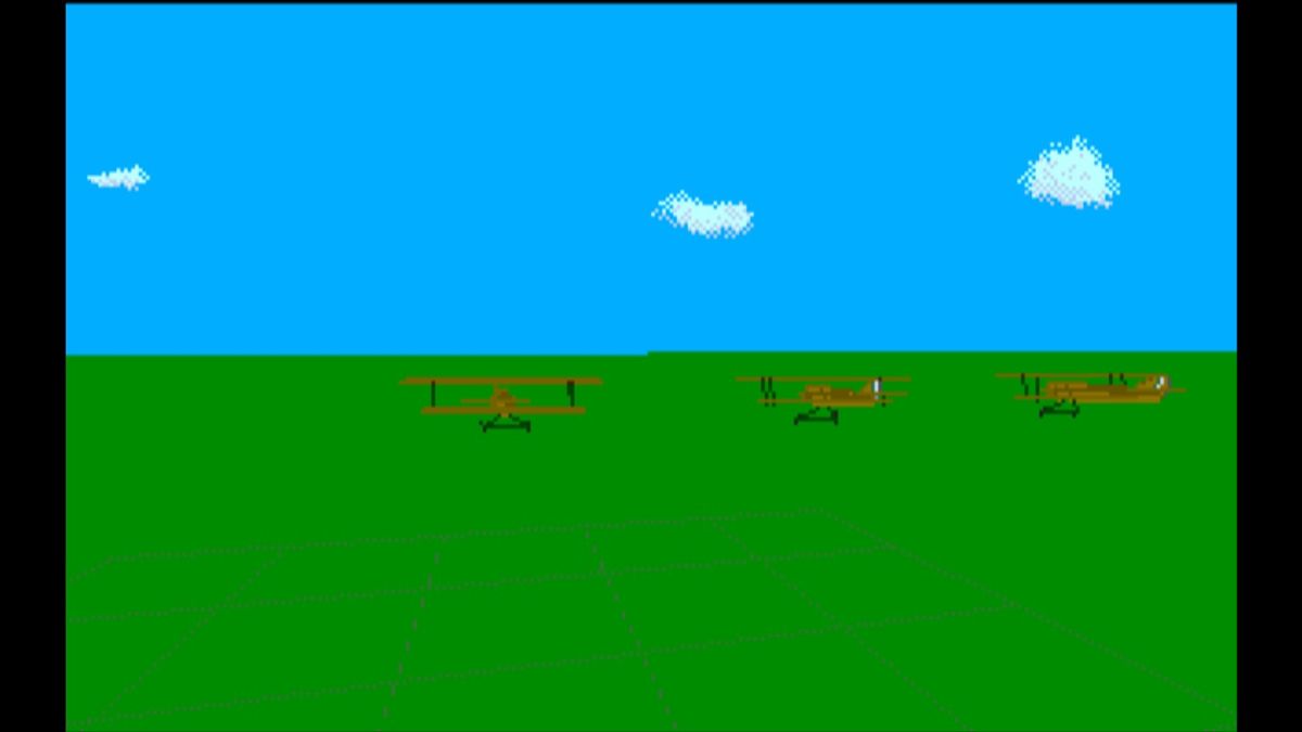 Wings (Macintosh) screenshot: As a squadron leader you give the signal to engage in combat (GOG version)