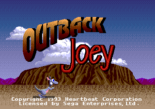 Outback Joey (Genesis) screenshot: Title