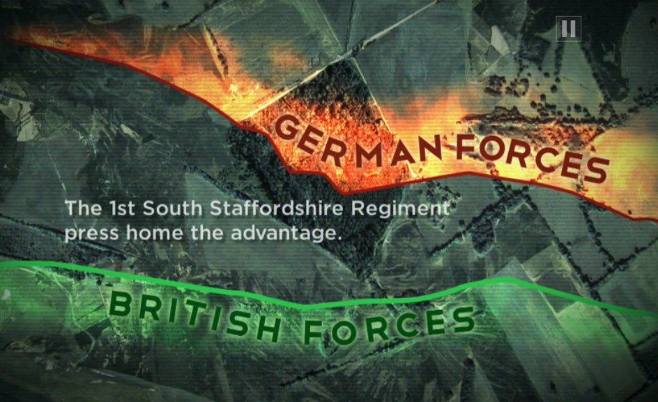 Our World War: Interactive Episode (Browser) screenshot: Map of the battle