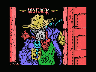 West Bank (ZX Spectrum) screenshot: Load screen of alternative title