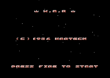 W.A.R (Commodore 64) screenshot: Startup