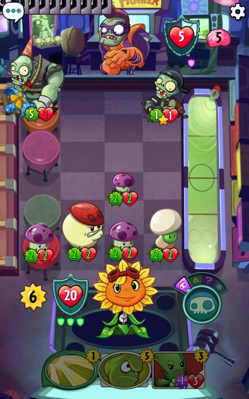 Screenshot of Plants vs. Zombies: Heroes (Android, 2016) - MobyGames