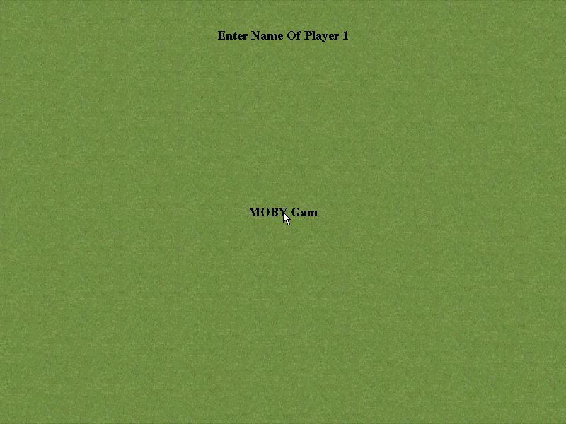 Derby Day (Windows) screenshot: Not an exciting screenshot.<br>All players must create an id before they can play, names are limited to eight characters