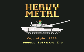 Heavy Metal (Commodore 64) screenshot: Title Screen (Disk version)