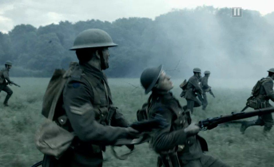 Our World War: Interactive Episode (Browser) screenshot: The sergeant gets shot