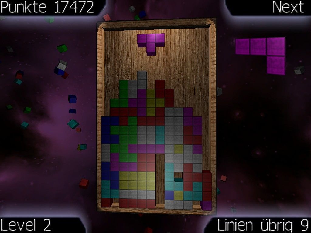 ZetriX (Windows) screenshot: Don't build towers and hope for particular blocks...