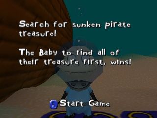 Rugrats: Scavenger Hunt (Nintendo 64) screenshot: Instructions for Pirate Treasure Hunt.