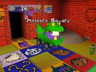 Rugrats: Scavenger Hunt (Nintendo 64) screenshot: I landed on Dil, the mystery square.