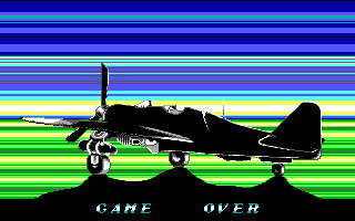 P47 Thunderbolt (DOS) screenshot: Game over