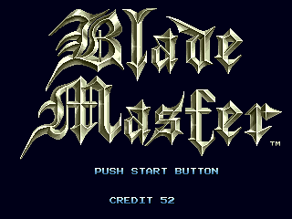 Blade Master (Arcade) screenshot: Start screen