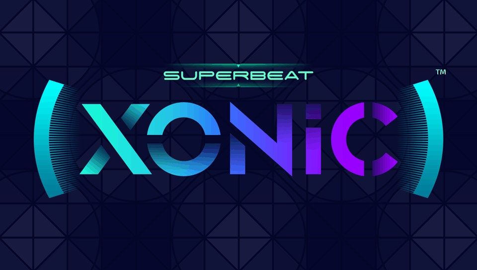 Superbeat: Xonic (PS Vita) screenshot: Splash title screen (Trial version)
