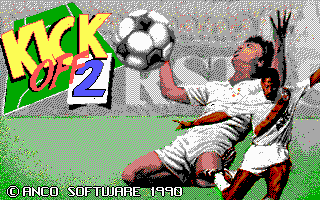 Kick Off 2 (DOS) screenshot: Title screen