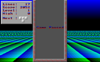 Blocks from Hell (DOS) screenshot: A further level