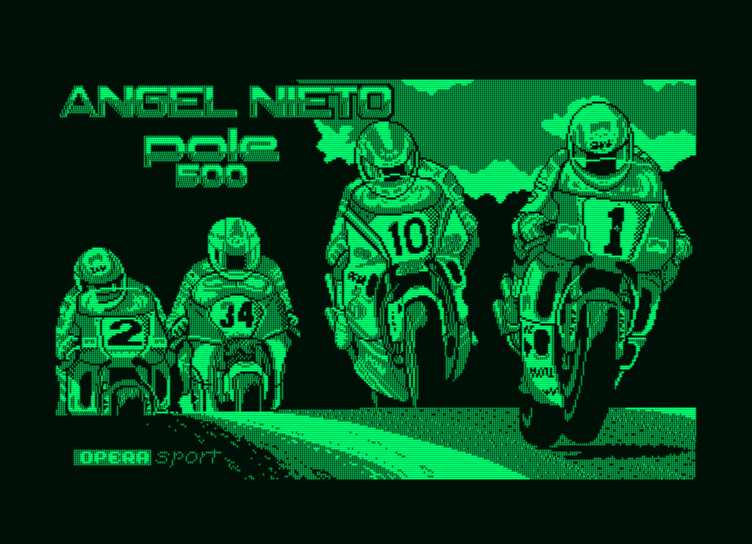Angel Nieto Pole 500 (Amstrad PCW) screenshot: Loading screen