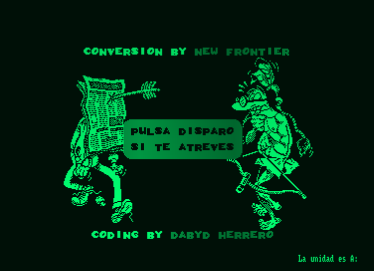 Mortadelo y Filemón II: Safari Callejero (Amstrad PCW) screenshot: Loading screen