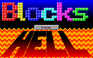 Blocks from Hell (DOS) screenshot: Title screen