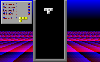 Blocks from Hell (DOS) screenshot: There we go! Caught in action!