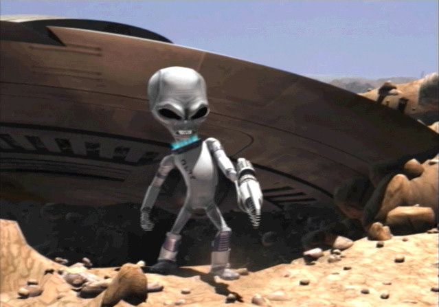 Destroy All Humans! (PlayStation 2) screenshot: Opening cinematic
