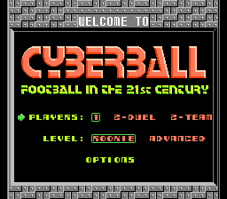 Screenshot Of Cyberball (NES, 1988) - MobyGames