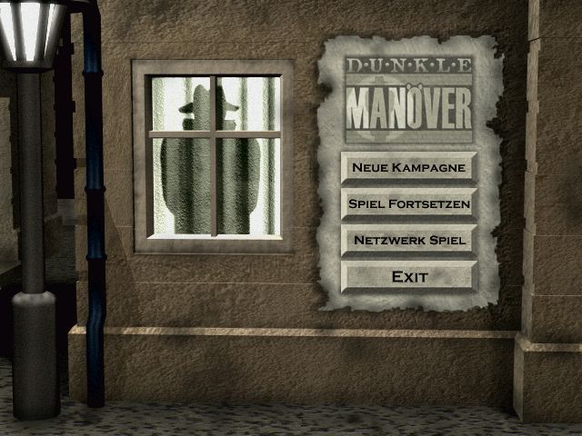 Dunkle Manöver (Windows) screenshot: Main menu