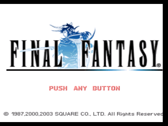 Final Fantasy Origins (PlayStation) screenshot: Final Fantasy: title