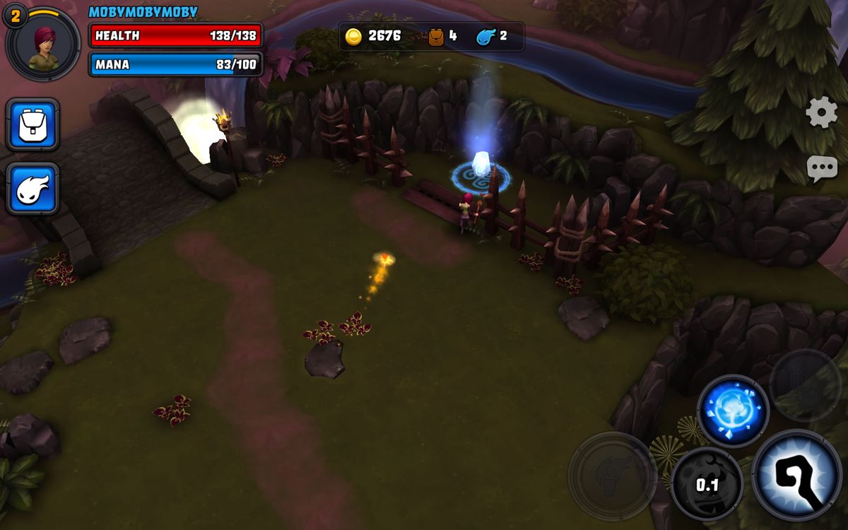 Spirit Lords (Android) screenshot: With this stone the level can be ended.