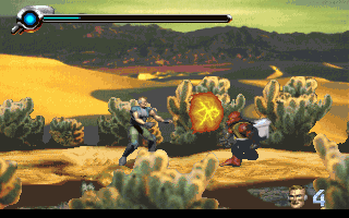 Rebel Runner - Operation: Digital Code (DOS) screenshot: Red enemy