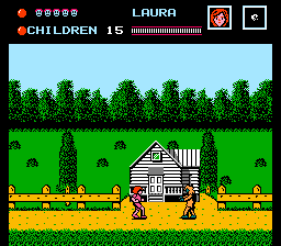 Friday the 13th (NES) screenshot: Starting the game