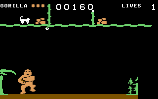 Evolution (Commodore 64) screenshot: The gorilla stage
