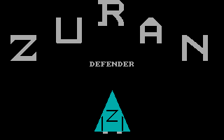 Zuran Defender (PC Booter) screenshot: Title
