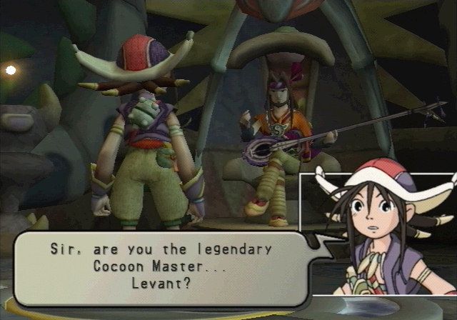 Jade Cocoon 2 (PlayStation 2) screenshot: Kahu meets Levant