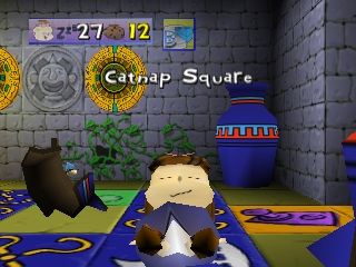 Rugrats: Scavenger Hunt (Nintendo 64) screenshot: The Catnap square. You can regain some energy.