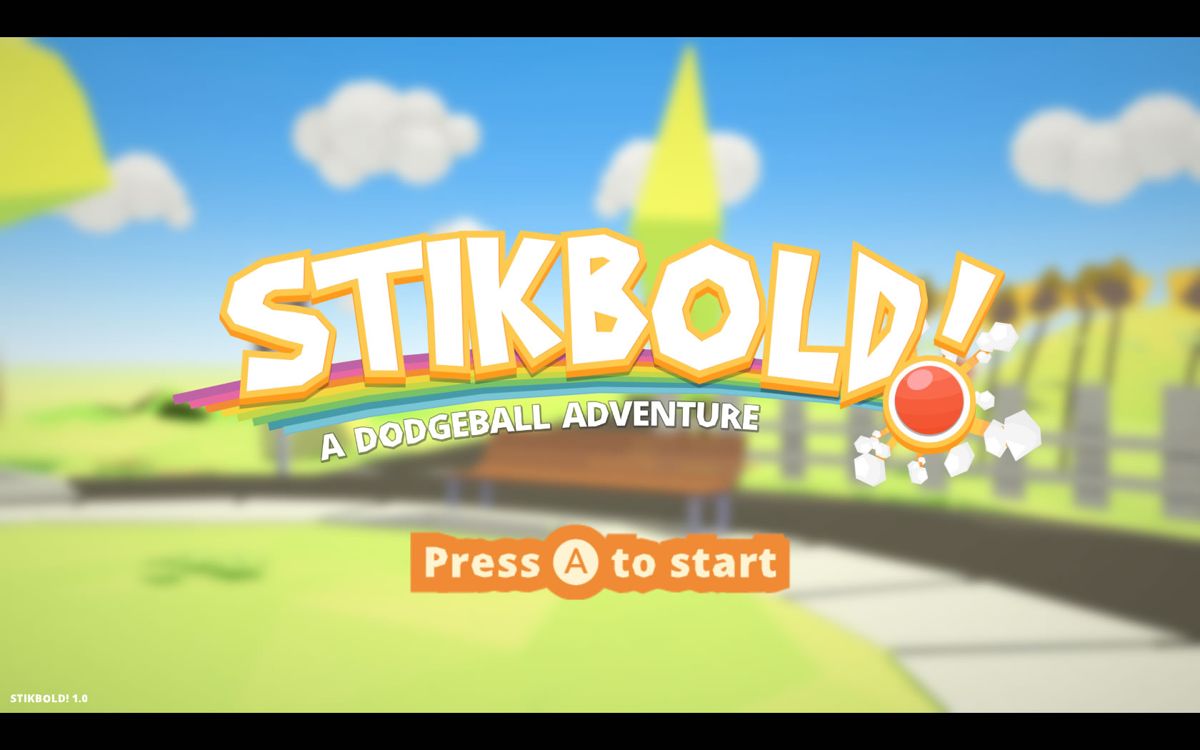 Stikbold!: A Dodgeball Adventure (Windows) screenshot: Title screen