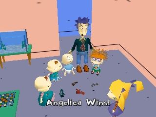 Rugrats: Scavenger Hunt (Nintendo 64) screenshot: After game cinematic. Angelica won.