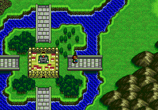 Beggar Prince (Genesis) screenshot: World map, outside the town