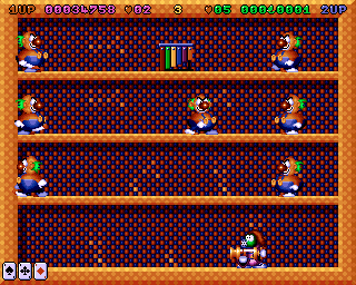Super Methane Bros (Amiga) screenshot: Clowns