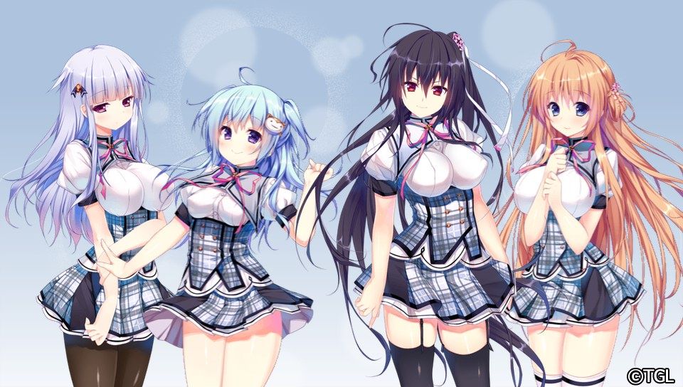 Shirogane Spirits! (PS Vita) screenshot: The full set of girls interested in your... skill (Trial version)