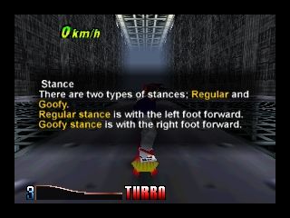 Air Boarder 64 (Nintendo 64) screenshot: Lecture mode