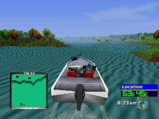 BassMasters 2000 (Nintendo 64) screenshot: Moving your boat to a different area.